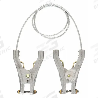 APPROVED VENDOR Bonding and Grounding Wire: (2) Hand Clamps, 10 ft, Uninsulated - Terminated Bonding & Grounding Wires