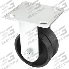 APPROVED VENDOR Plate Caster: Rigid, Iron, 4 in Wheel Dia, 2 in Wheel Wd, 5 5/8 in Mounting Ht (MPN 1NWC3). Key specifications — attr1100373: APPROVED VENDOR.