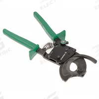 GREENLEE Ratchet Cable Cutter: Steel Handle, Center, For 750 kcmil Max Dia Aluminum Electric Cable (MPN 759). Key specifications — attr324789: GREENLEE; attr308384: Center; attr308389: Steel; attr308391: 750 kcmil (Aluminum).