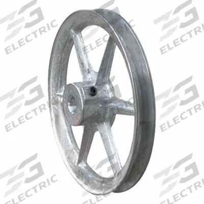 CONGRESS DRIVES Single Groove A-section Pulley: 1 Groove, 14 in OD, Fixed Bore, 1 in Bore - Fixed-Bore Die-Cast V-Belt Pulleys