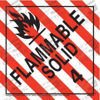 JJ KELLER DOT Container Placard: Flammable Solid, 10 3/4 in x 10 3/4 in, 10 3/4 in Label Ht, Placard (MPN 631). Key specifications — Brand: JJ KELLER; Message: Flammable Solid.