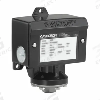 ASHCROFT Pressure Switch: 300 psi – 3,000 psi, B Series, 4 Pressure Connection Ports - Hazardous-Location Machine Tool Pressure Switches
