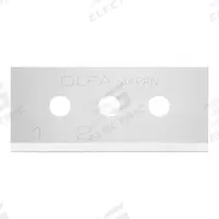 OLFA Utility Blade: 1 9/16 in Blade Lg, 3/4 in Blade Wd, 0.016 in Blade Thick, 6ZTL2, Steel, 10 PK (MPN SKB-10/10B). Key specifications — attr307708: 6ZTL2; attr307711: Steel; attr307707: No; attr324888: OLFA.