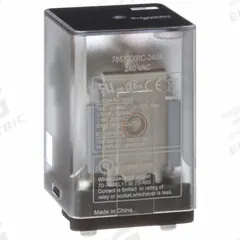 SCHNEIDER General Purpose Relay: Socket Mounted, 10 A Current Rating, 240V AC, DPDT, C Socket (MPN 788XBXRC-240A). Key specifications — Brand: SCHNEIDER; Base Type: Square; Mounting Style: Plug-In; Pin Shape: Flat; Electrical Connection: Blade Terminal; Manufacturer Part Number: 788XBXRC-240A; Operating Current: 10 A at 30V DC (Resistive Load Conforming to UL); Series: 788R Series.