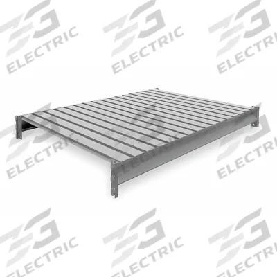 TENNSCO Shelf: 48 in x 36 in, 22 ga Beams, Steel - Ribbed Steel Decking Bulk Rack Shelf Kits