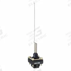 TELEMECANIQUE SENSORS Limit Switch Head: Cat Whisker, Top (MPN ZCKD06). Key specifications — Compatible with Series: XCKS; Actuator Location: Top; Brand: TELEMECANIQUE SENSORS; Action: Momentary; Arm/Operator Material: Non-Metallic.