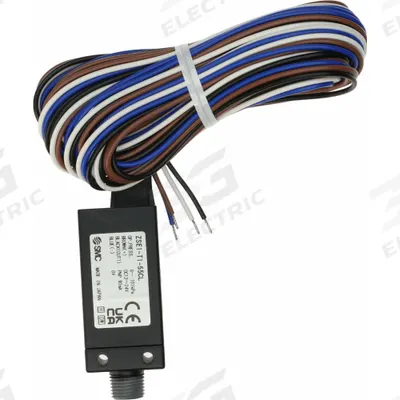 SMC Pressure Switch: 1/8 in Port Size, 1 PNP Output Open Collector, 12 to 24V DC - Compact Vacuum Pressure Switches
