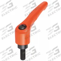 KIPP Adjustable Handle: Zinc w/ Steel Thread, M6 Thread, 20 mm Thread Lg, 40 mm Lg, Orange (MPN K0122.1062X20). Key specifications — Brand: KIPP.