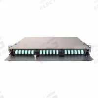 Patch Panel: 1 Rack Units, 3 Ports, Flat, PoE, Not Numbered, Front & Top Access, Unequipped (MPN LGX-APP11-2D-1U). Key specifications — Brand: FIBERTRONICS; Compatible Cable Performance Category: Single-Mode Fiber Optic; Compatible Adapter Type: (3) LGX Adapter Plates or Cassettes; Material: Steel; _Access Type: Front & Top Access; _Port Labeling: Not Numbered; _Power Over Ethernet: PoE; _Series: Optiwave.