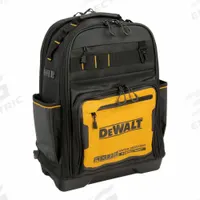 DEWALT Tool Backpack: 13 3/4 in W 7 3/4 in D 18 3/4 in H, Yellow (MPN DWST560102). Key specifications — attr1116417: High-Visibility Design; attr1116432: DEWALT; attr1116408: Yellow.