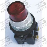 EATON Pilot Light: 30 mm Panel Mounting Size, Red, LED, 24 V AC/DC Max Volt Rating (Supply) (MPN HT8GTRF3). Key specifications — Series: HT800; Brand: EATON; Includes Push-To-Test: Push-To-Test Included.