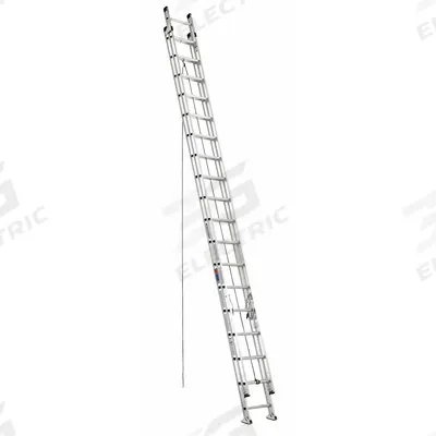 WERNER Extension Ladder: 36 ft Ladder Size, Aluminum, 300 lb Load Capacity, 80 lb Wt - Lightweight Aluminum Extension Ladders