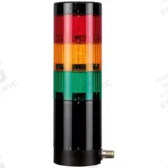 MURRELEKTRONIK Tower Light Assembly: 3 Tier, Amber/Green/Red, No Sounder Tier, 293 mm Overall Ht (MPN 4000-76712-5310000). Key specifications — Manufacturer Part Number: 4000-76712-5310000; Brand: MURRELEKTRONIK; Operating Voltage: 21.6 to 26.4V; Light Tier Color: Amber.