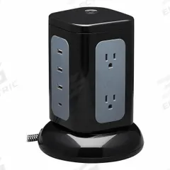 TRIPP LITE Outlet Strip: 6 Outlets, 8 ft Cord Lg, 1,800 J Rated Energy, 6 A Current, UL 1363/UL 1449 (MPN TLP606UCTOWER). Key specifications — Brand: TRIPP LITE; Mounting Style: Desktop.
