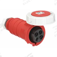 BRYANT Pin and Sleeve Connector: Red, 480V AC, Three Phase, 30 A, 3 Pole, 4 Wire, IEC Grounding (MPN BRY430C7W). Key specifications — Brand: BRYANT.