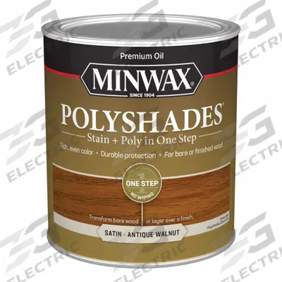 MINWAX Wood Stain: Wood Stain and Sealer, Interior, Oil, 1 qt Container Size, Wood - Combination Wood Stain & Sealers