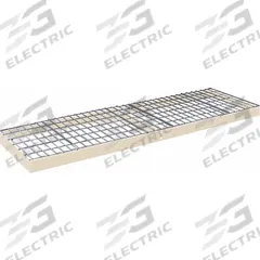 HALLOWELL Boltless Shelf: 96 in x 48 in, 600 lb Load Capacity, Steel, 4 ga Decking, Tan (MPN DRHCWL9648PT). Key specifications — Decking Material: Steel; Includes: Center Support; Decking Finish: Powder Coated; Shelf Configuration: Single Straight; Color: Tan; Frame Material: Steel; Brand: HALLOWELL; Frame Finish: Powder Coated.