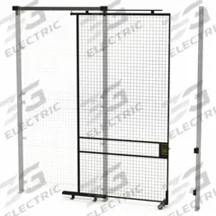 HUSKY RACK & WIRE Tunnel Slide Door: 10 ft H x 5 ft W x 1 3/4 in D, Black, Powder-Coated (MPN V590510). Key specifications — attr1283297: Powder-Coated; attr1283316: Steel; attr1283313: Yes; attr1283333: HUSKY RACK & WIRE.