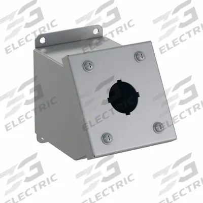 HAMMOND Push Button Consolet: 30mm, 1 Holes, Carbon Steel - Enclosures for 30mm Operators