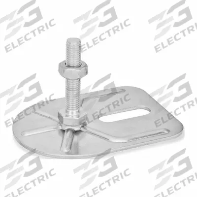 JW WINCO Male-End Leveling Mount: Swiveling Stud, 3/8"-16 Thread Size, 3 3/20 in - Swivel Male Leveling Mounts