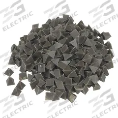 RAYTECH Finishing Media: Plastic, Medium Cut Pyramid, Medium Finish, 5 lb (MPN 41-141). Key specifications — Brand: RAYTECH; Compatible Tumbler: Vibratory Tumbler; Compatible Tumbler Environment: Wet.