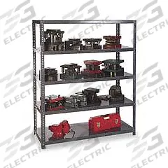 EDSAL Post Kit: 84 in Overall Ht, 2 in Overall Wd, Steel, 13 ga Post Gauge, Baked Enamel (MPN 1210-PK). Key specifications — Finish: Baked Enamel; Material: Steel; Color: Industrial Gray; Brand: EDSAL.