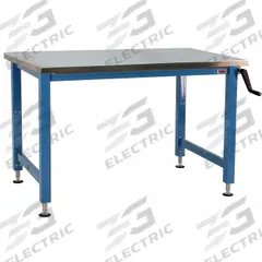 BENCHPRO Workbench: Adj Ht, Stainless Steel, 72 in x 30 in, 1,000 lb Overall Load Capacity, Blue (MPN AMN3072). Key specifications — Brand: BENCHPRO.