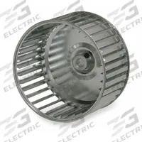 Blower Wheel: Forward-Curved, 6 5/16 in Dia, 3 7/16 in W, CCW Closed End, Steel Wheel, 1 Inlets (MPN Q631-343S L). Key specifications — Manufacturer Part Number: Q631-343S L; Brand: REVCOR; Product Type: Blower Wheel; Rotation: CCW Closed End.