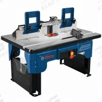 BOSCH Portable Router Table: 16 1/2 in Table Working Lg, 26 in Table Working Wd, 33 lb Wt (MPN RA1141). Key specifications — attr217824: BOSCH; attr217852: Benchtop Router Table; attr217821: RA1141.