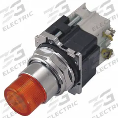 EATON Illuminated Push Button: Illuminated, Extended Profile, Metallic, 30 mm, 1NO/1NC (MPN 10250T397LAD24-1). Key specifications — Brand: EATON; Action: Momentary; Series: 10250T; Push Button Material Type: Metallic.