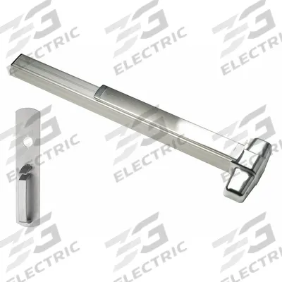 VON DUPRIN Concealed Vertical Rod: 3 ft Max Door Wd - Concealed Vertical Rod Push Bars
