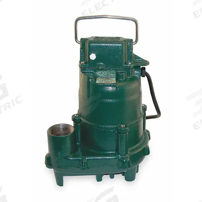 ZOELLER Submersible Sump Pump: 1/2 hp, 230V AC, Single Phase, 34 gpm Flow Rate @ 10' of Head - General Purpose Effluent Pumps