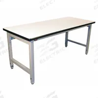 PRO-LINE Workbench: Adj Ht, Laminate, 60 in x 30 in, 5,000 lb Overall Load Capacity, Gray (MPN HD6030C/A31/HDLE). Key specifications — Brand: PRO-LINE.