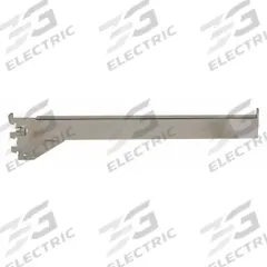 ECONOCO Faceout: Single, 1 in Slot Spacing, 1/2 in Slot Lg, 1/4 in x 14 in x 1 in, Chrome, Silver (MPN RDW/14). Key specifications — Product Type: Rectangular Faceout; Color: Silver; For Display Type: Single or Double Slotted Standards; Material: Steel; Duty Rating: Heavy Duty; Brand: ECONOCO; Finish: Chrome; Mounting Type: Hanging.