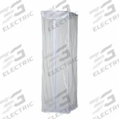 HONEY-CAN-DO Hanging Garment Rod: Rod Design (No ) Hooks, 42 in Overall Ht, 20 in Overall Wd (MPN SFT-01415). Key specifications — Color: Clear; Material: Plastic.
