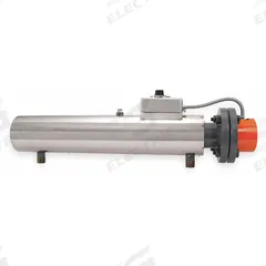 TEMPCO Circulation Heater: 3 Phase, 480V AC, 12,000 W Watt, 1 in NPT, 3 in Flange Size, 48 W/sq in (MPN CHF02342). Key specifications — Watt Density: 48 W/sq in; Screw Plug Material: Stainless Steel; Sheath Material: Incoloy(R) 800; Brand: TEMPCO; Control Range: 60° to 250°F; Flange Size: 3 in.