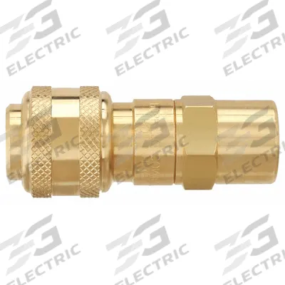 DIXON VALVE & COUPLING Quick Connect Hose Coupling: 3/8 in Body Size - Industrial Interchange Brass Quick-Connect Air Coupling Bodies
