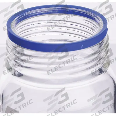 KIMBLE GLS 80 Pour Ring: Blue, Polypropylene - Pour Rings
