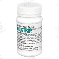 ROBINAIR Coolant Test Strips: Coolant, 50 Tests, Strip, 1 1/2 in Overall Lg, 1 3/4 in Overall Wd (MPN 75234). Key specifications — attr1383002: 0 to 4,000 ppm Nitrite; attr1371711: ROBINAIR; attr1371709: Coolant.