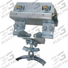 GLEASON Festoon Intermediate Trolley: I-Beam, Round, 0.94 in – 1.25 in, 5.5 in Overall Lg (MPN F-IT-S3/5.7R3). Key specifications — Compatible Cable Type: Round; Trolley Wheel Material: Steel; Brand: GLEASON; Compatible I-Beam Size: S4 x 7.7; Compatible Track Type: I-Beam; Includes: (4) Ball Bearing Wheels; Material: Steel.