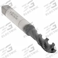 CLEVELAND Spiral Flute Tap: M8x1.25 Metric, 6H, 3 Flute, Semi-Bottoming Chamfer (MPN C98041)