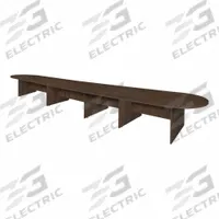 REGENCY Conference Table: Oval, Laminate/Melamine, Neo Walnut, 240 in Overall Lg, 52 in Overall Wd (MPN LCTRT24052NW). Key specifications — attr987891: Slab Leg; attr987894: Laminate; attr987867: PVC; attr987857: REGENCY; attr987872: Laminate.