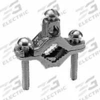 Grounding Connector: Bronze, 1 1/4 in to 2 in Pipe, Direct Burial, 10 AWG SOL to 2 AWG STR (MPN C22D). Key specifications — Brand: BURNDY; Description/Special Features: Direct Burial; For Use With: Copper Conductor; Grounding Wire Size: 10 to 2 AWG STR; Material: Bronze; Grounding Wires Connected To: 1-1/4 in to 2 in Pipe; Manufacturer Part Number: C22D.
