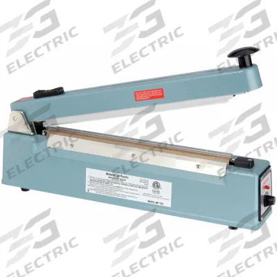 MIDWEST PACIFIC Heat Sealer: 12 in Max Seal Lg, 1/8 in Max Seal Wd, 6 mil Max. Seal Thick - Tabletop Impulse Sealers