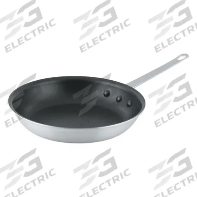 VOLLRATH Fry Pan: Non-Stick, 10 in Top Dia, Aluminum, Silver, Aluminum, NSF Certified - Non-Stick Frying Pans