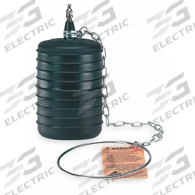CHERNE Plug: For 1 1/4 in – 2 in Pipe, Ring and Chain Tether, Textured Body Surface - Standard Multi-Size Plugs