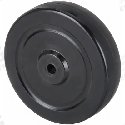 APPROVED VENDOR Caster Wheel: 6 in Wheel Dia., 1 1/4 in Wheel Wd, Rubber, 280 lb Load Rating - Solid Rubber Wheels