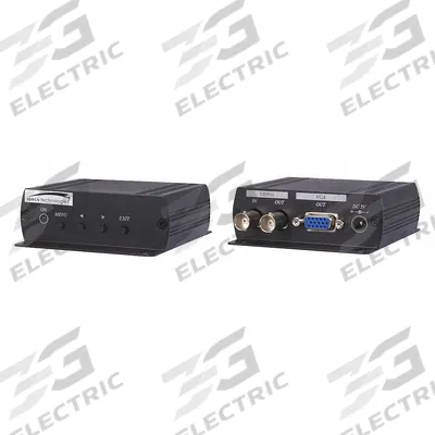 SPECO TECHNOLOGIES Video Converter: BNCVGAHR, 3 1/2 in Overall Dp, 1 1/4 in Overall Ht - Video Converters