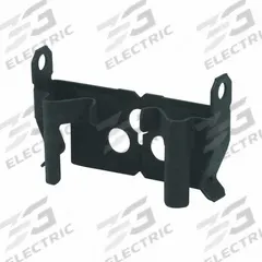 Conduit & Cable Attachment Brackets: 14/2 AWG to 10/3 AWG, 1/8 in, Steel, BX4M. Key specifications — Color: Black; Description/Special Features: Double Run; Finish: Zinc Plated; Flange Thickness: 1/8 in; For Use With: MC/AC Cable; Material: Steel; Mounting Location: Wall; Mounting Type: Screw On.