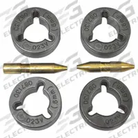 MILLER ELECTRIC Drive Roll Kit: 4-Roll, 0.025 in, V-Groove, 0.023 in to 0.025 in (MPN 087132). Key specifications — For Welder Series: Millermatic 350P; For Wire Feeder Series: R-115; For Wire Type: Solid; Brand: MILLER ELECTRIC; Manufacturer Part Number: 087132.